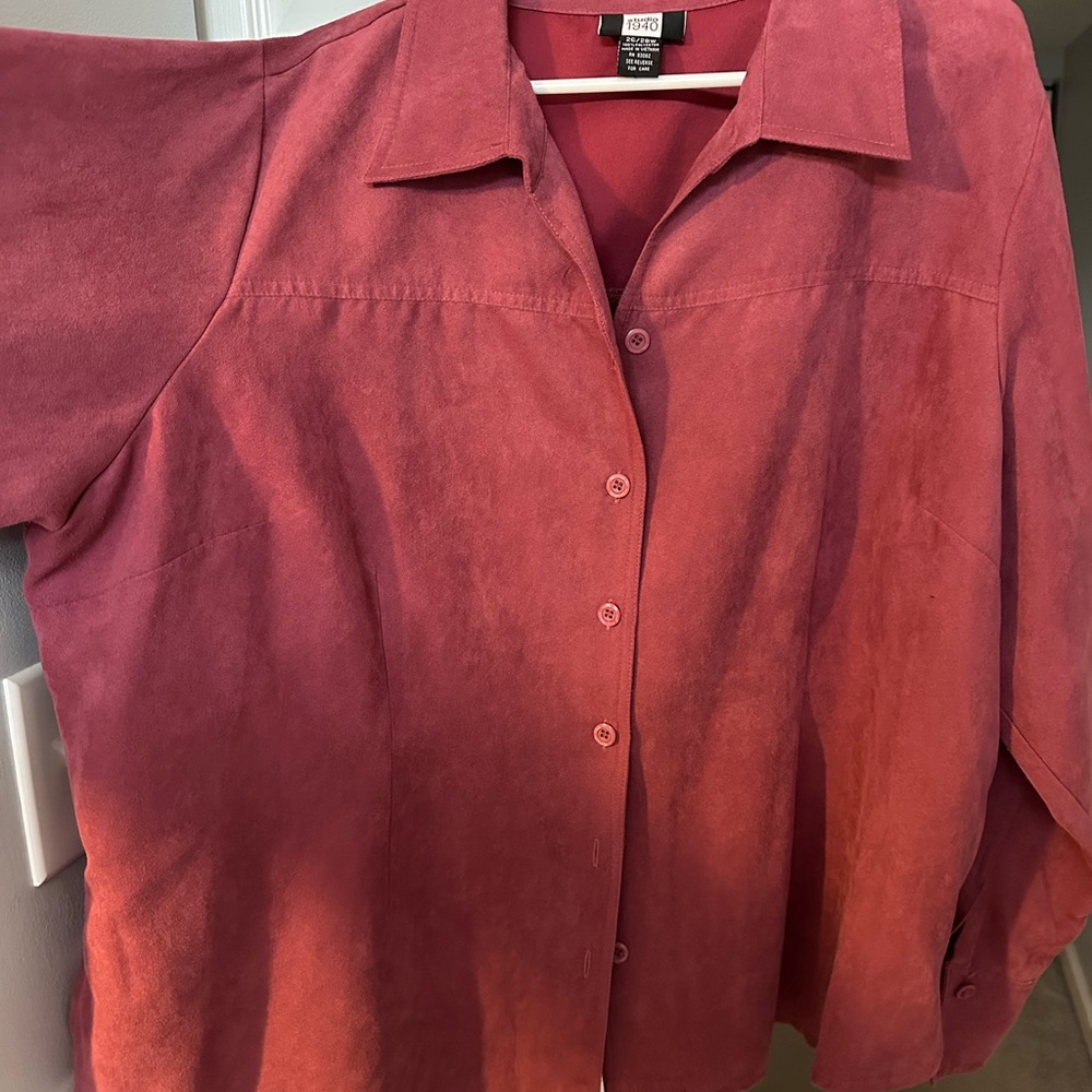 Studio 1940 Deep Pink Button-Down Shirt